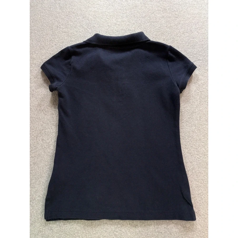 Old Navy Kids Navy Blue Short Sleeve Pique Polo Shirt Size S 6-7 School Uniform
